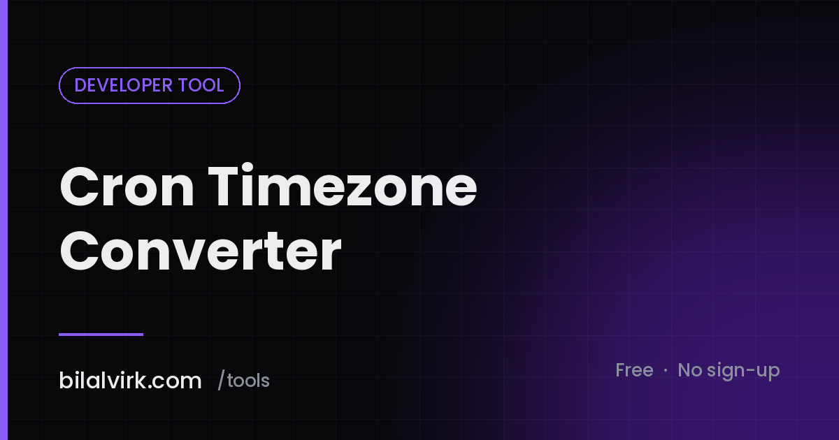 Cron Timezone Converter