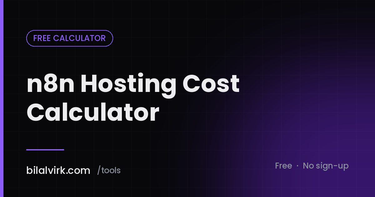 n8n Hosting Cost Calculator