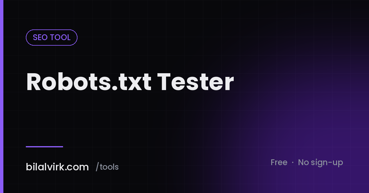 Robots.txt Tester