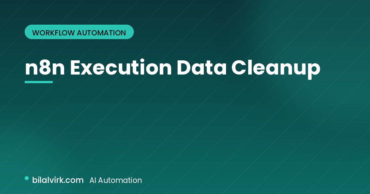 n8n Execution Data Cleanup
